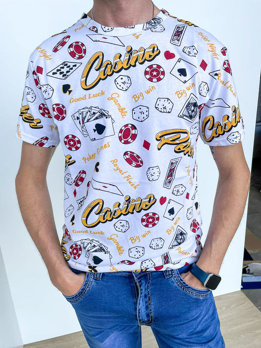 Koszulka męska z nadrukiem CASINO